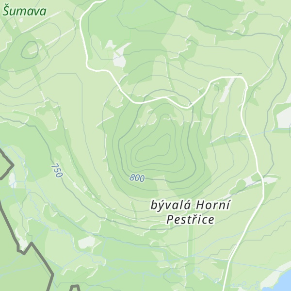Map of Pestřický vrch