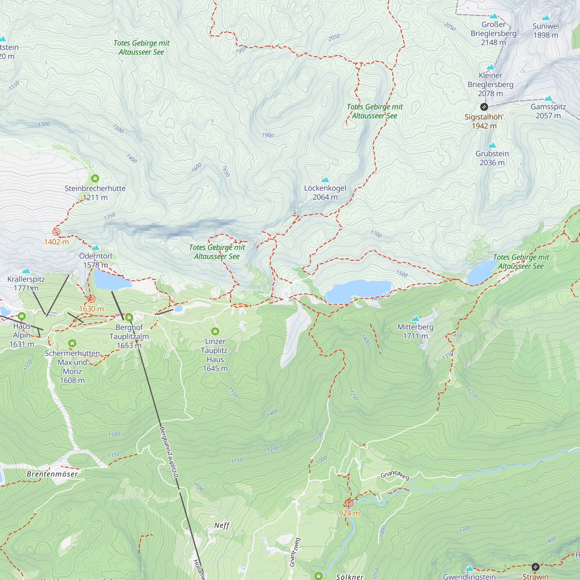 Traweng Hütte map