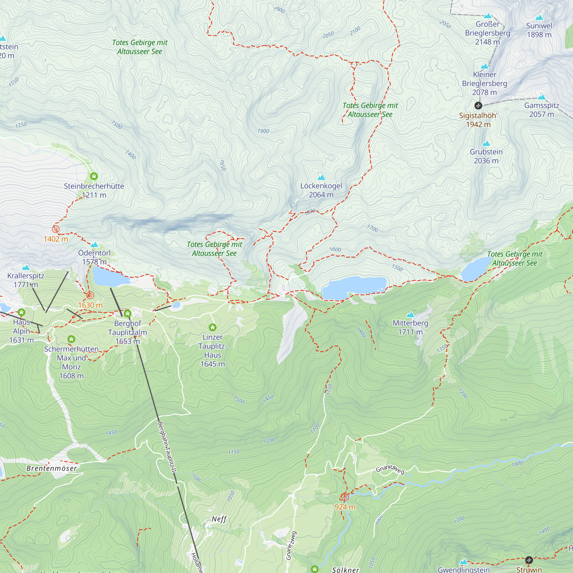 Traweng Hütte map