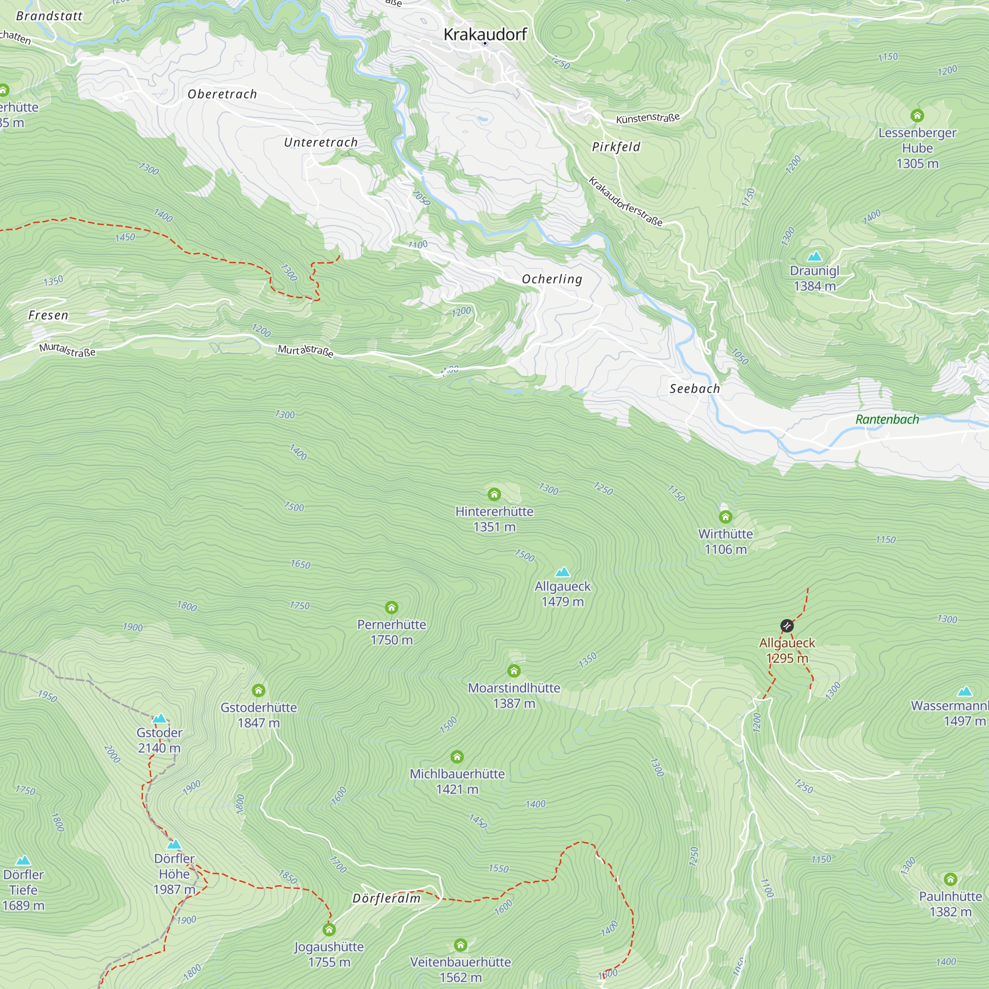 Hintererhütte map