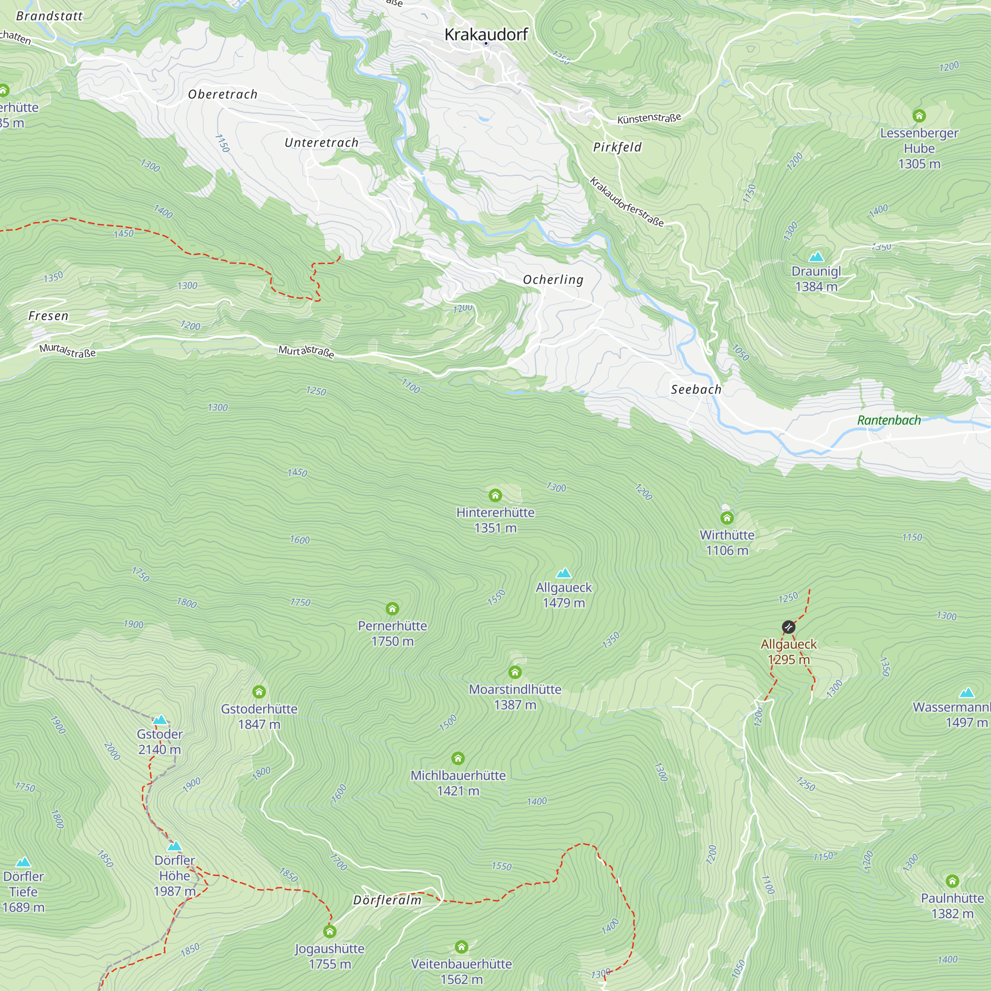 Hintererhütte map