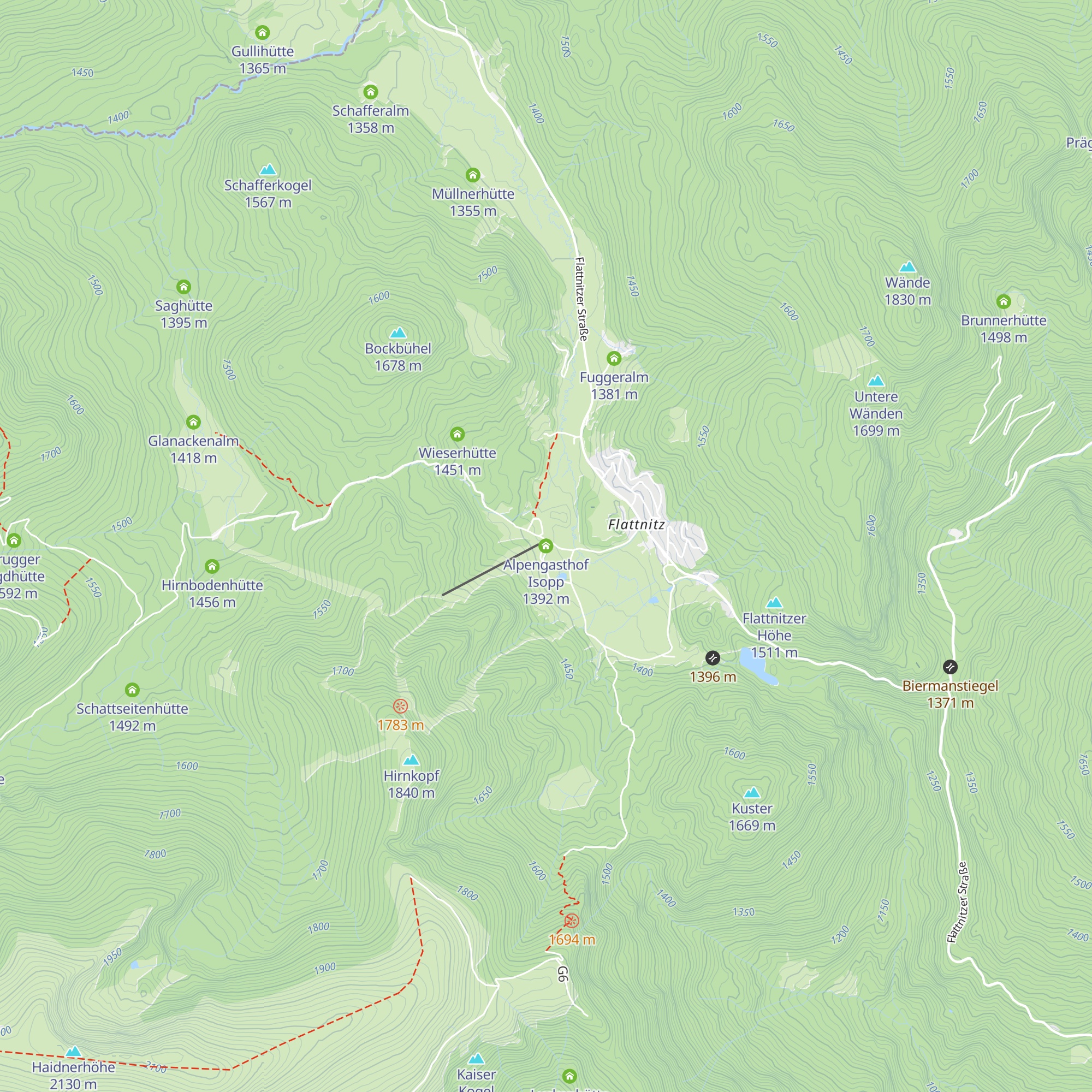Alpengasthof Isopp map