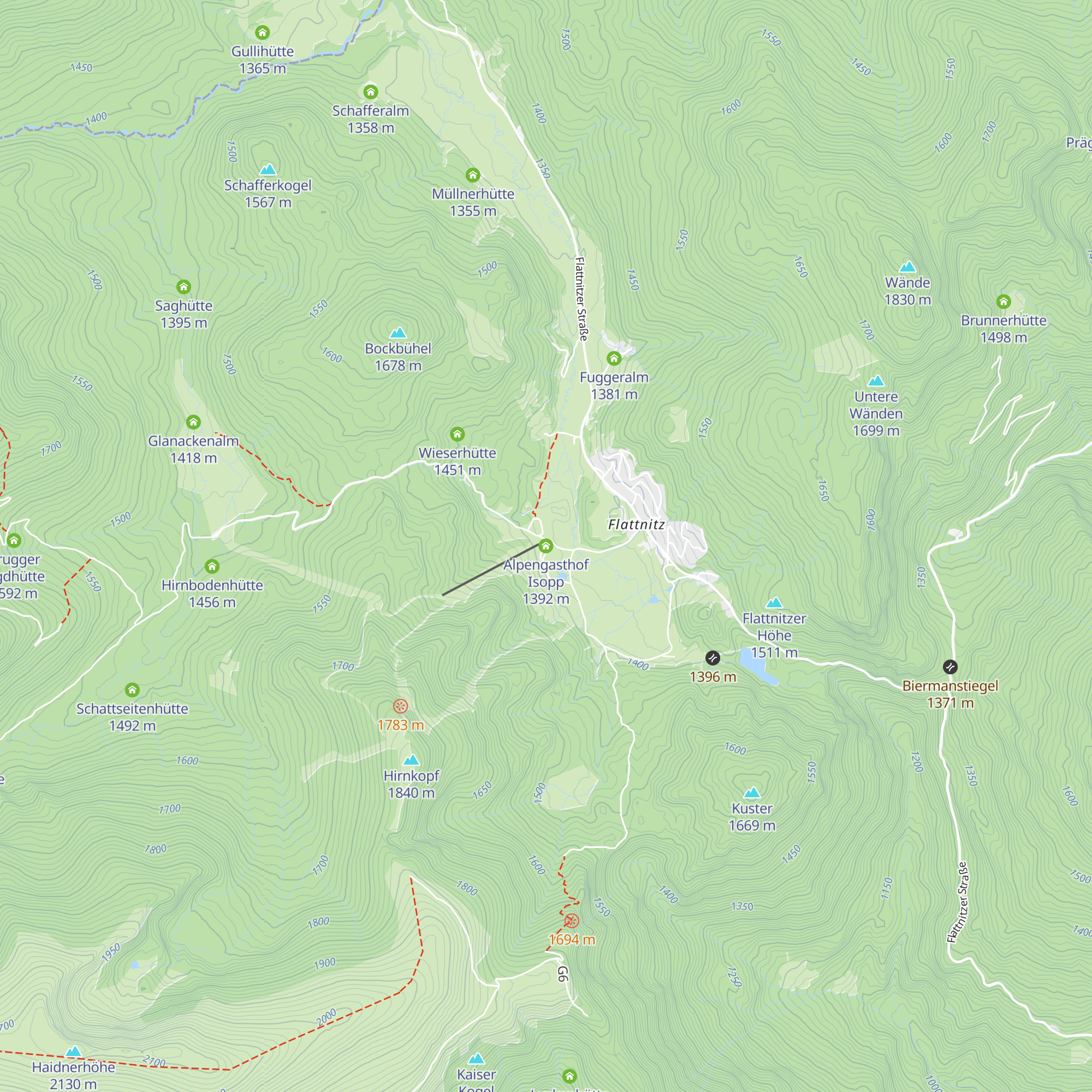 Alpengasthof Isopp map