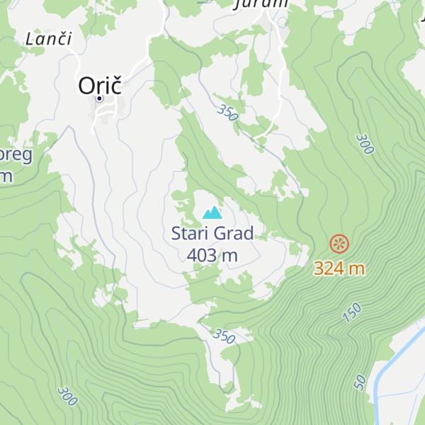 Map of Stari Grad