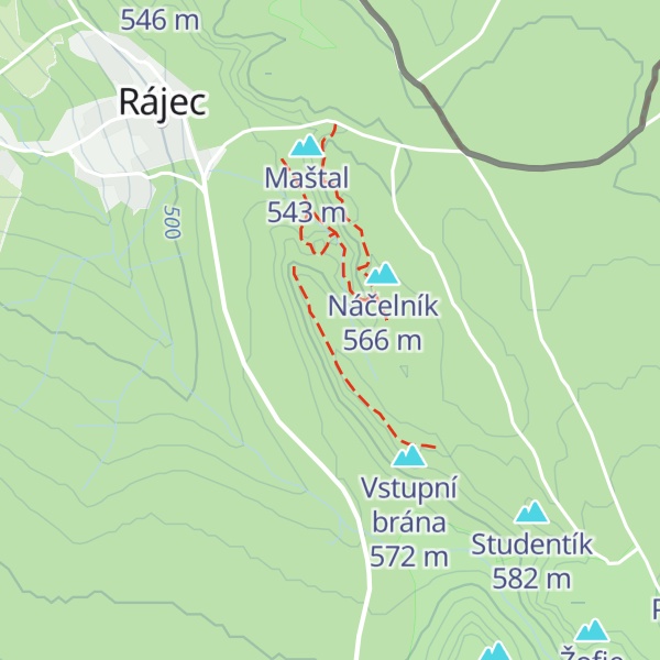 Map of Kobylák