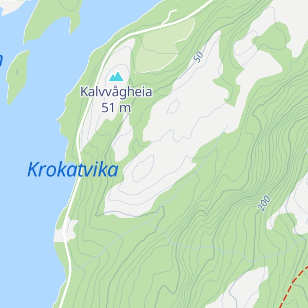 Map of Kalvhagheia