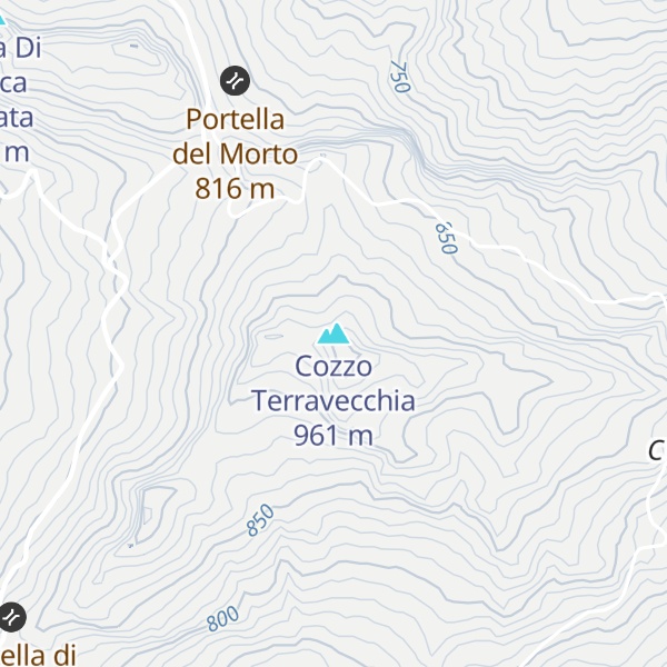 Map of Cozzo Terravecchia