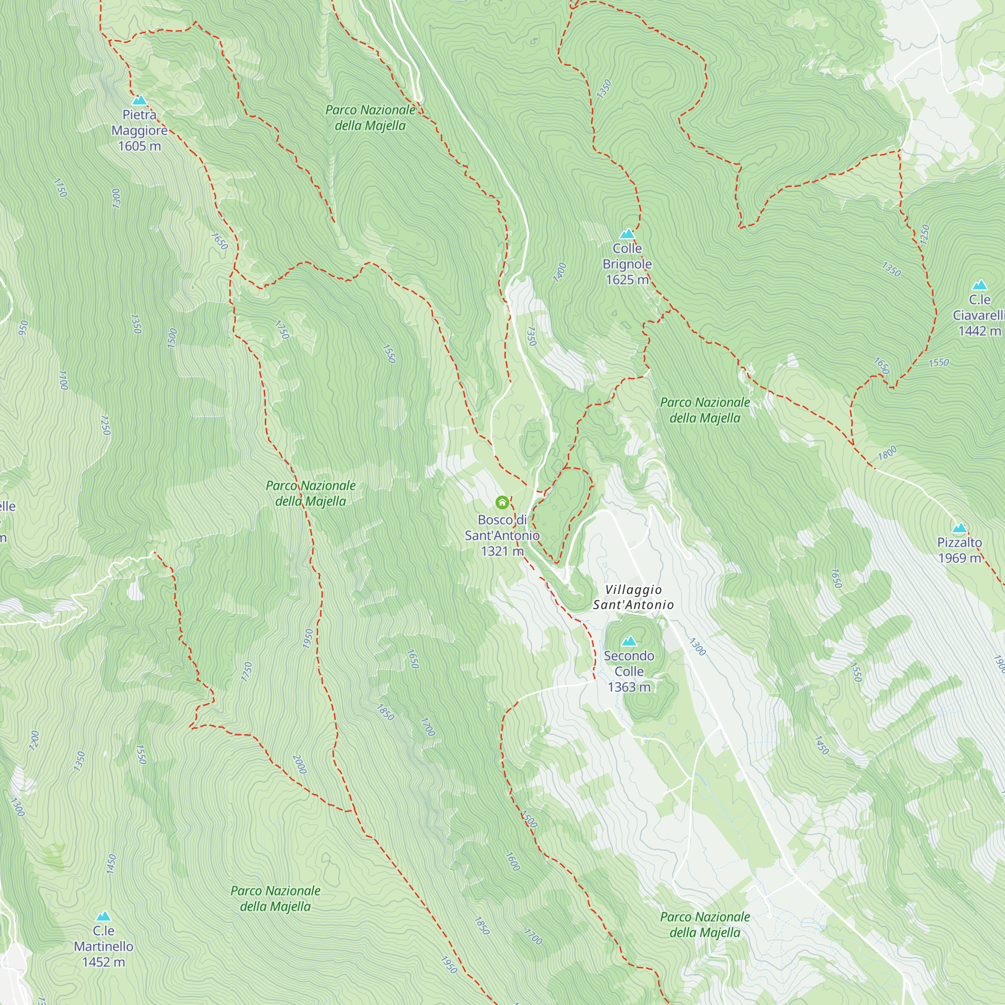 Bosco di Sant'Antonio map