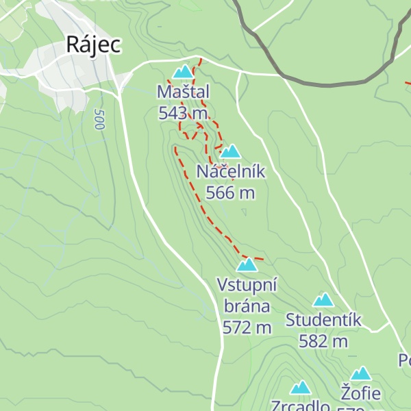 Map of Čudlovo ucho