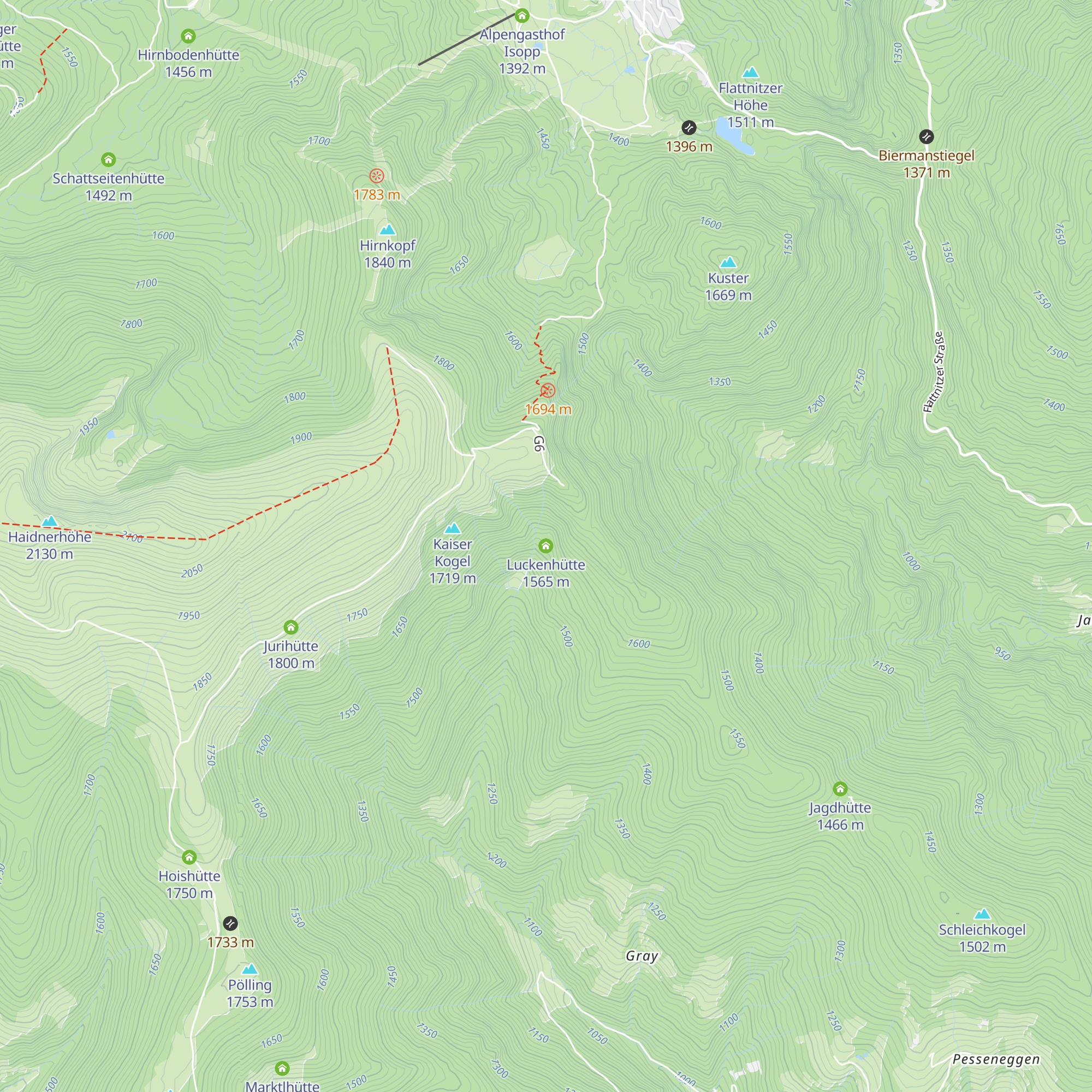 Luckenhütte map