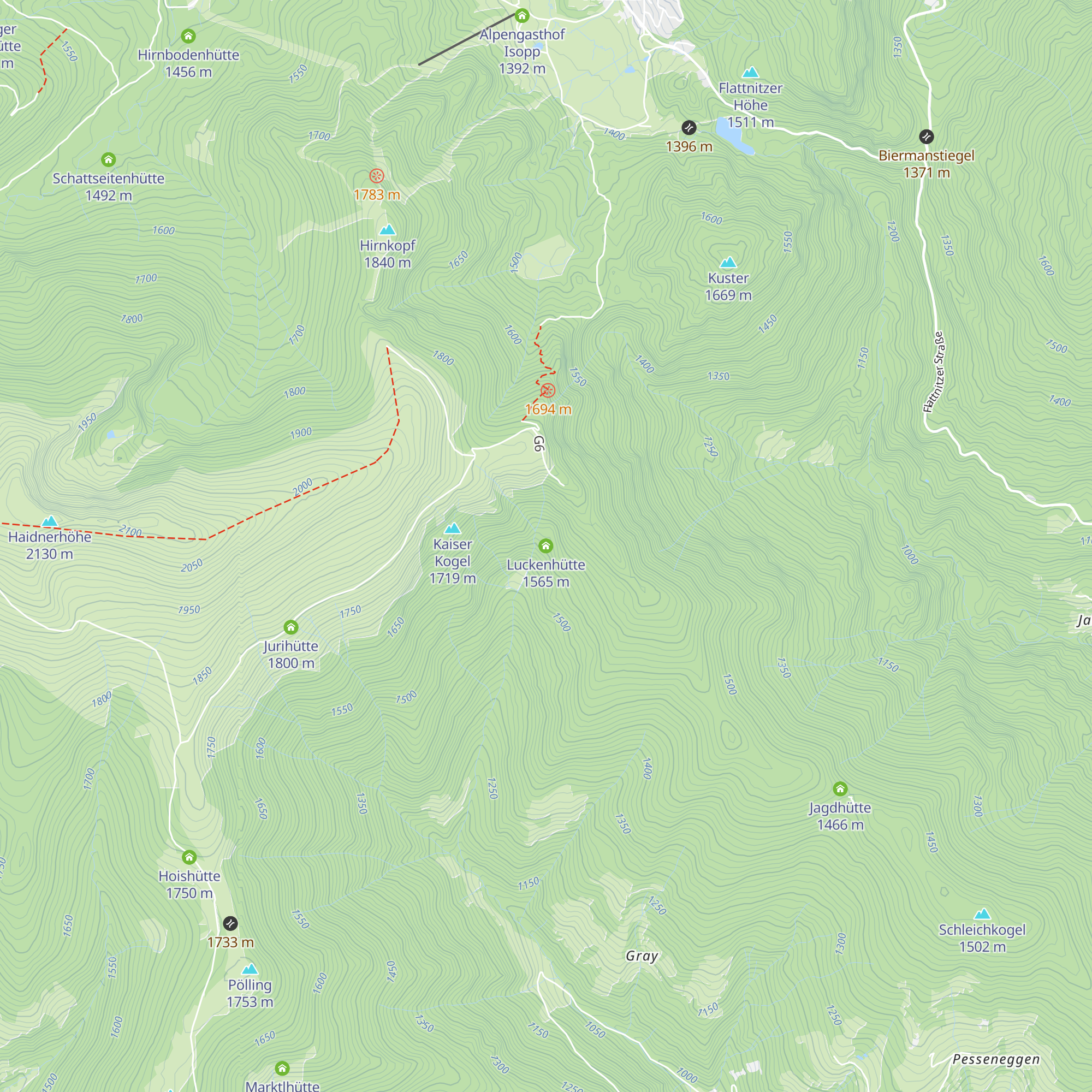 Luckenhütte map