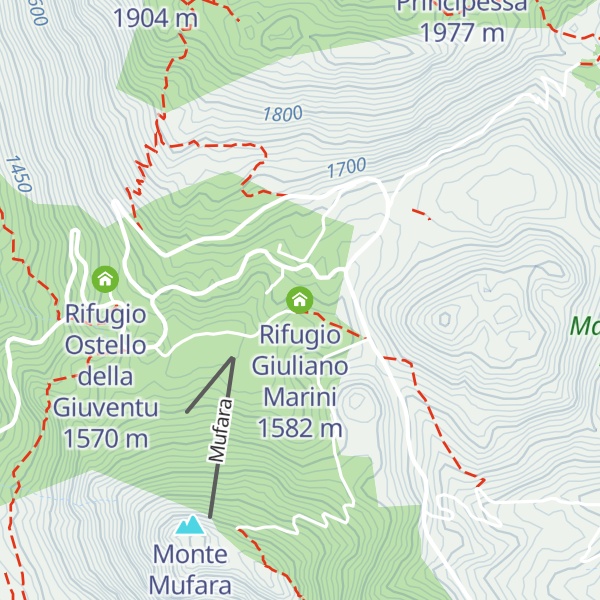 Map of Rifugio Giuliano Marini