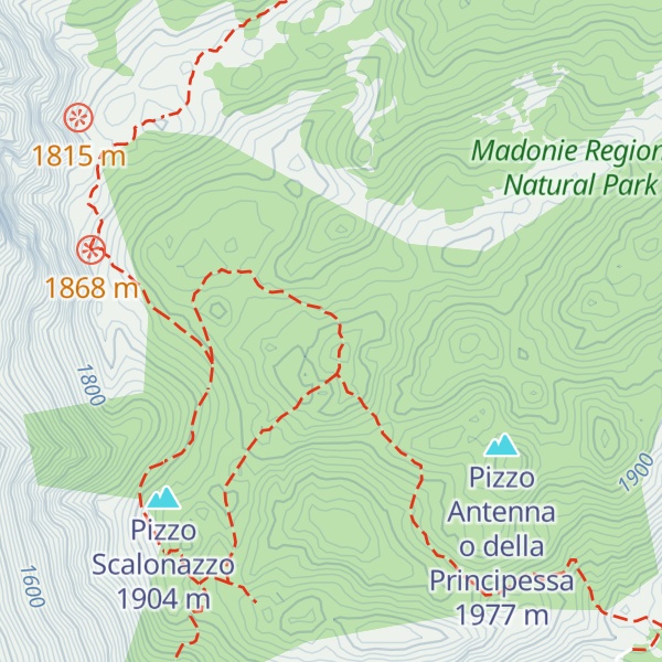 Map of Pizzo Carbonara