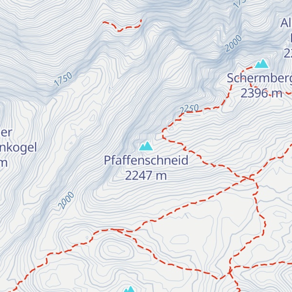 Map of Pfaffenschneid