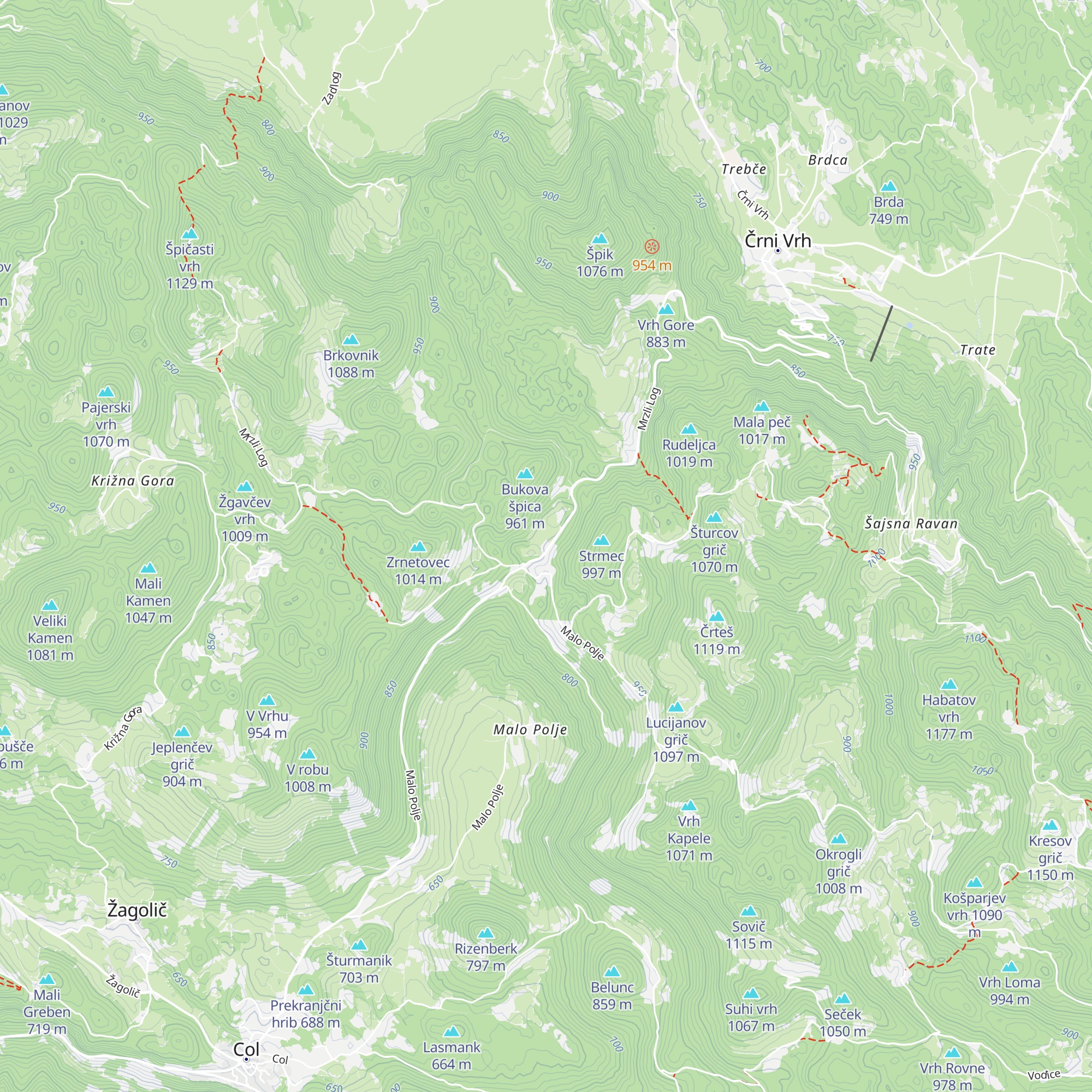 Pri vodnjaku map