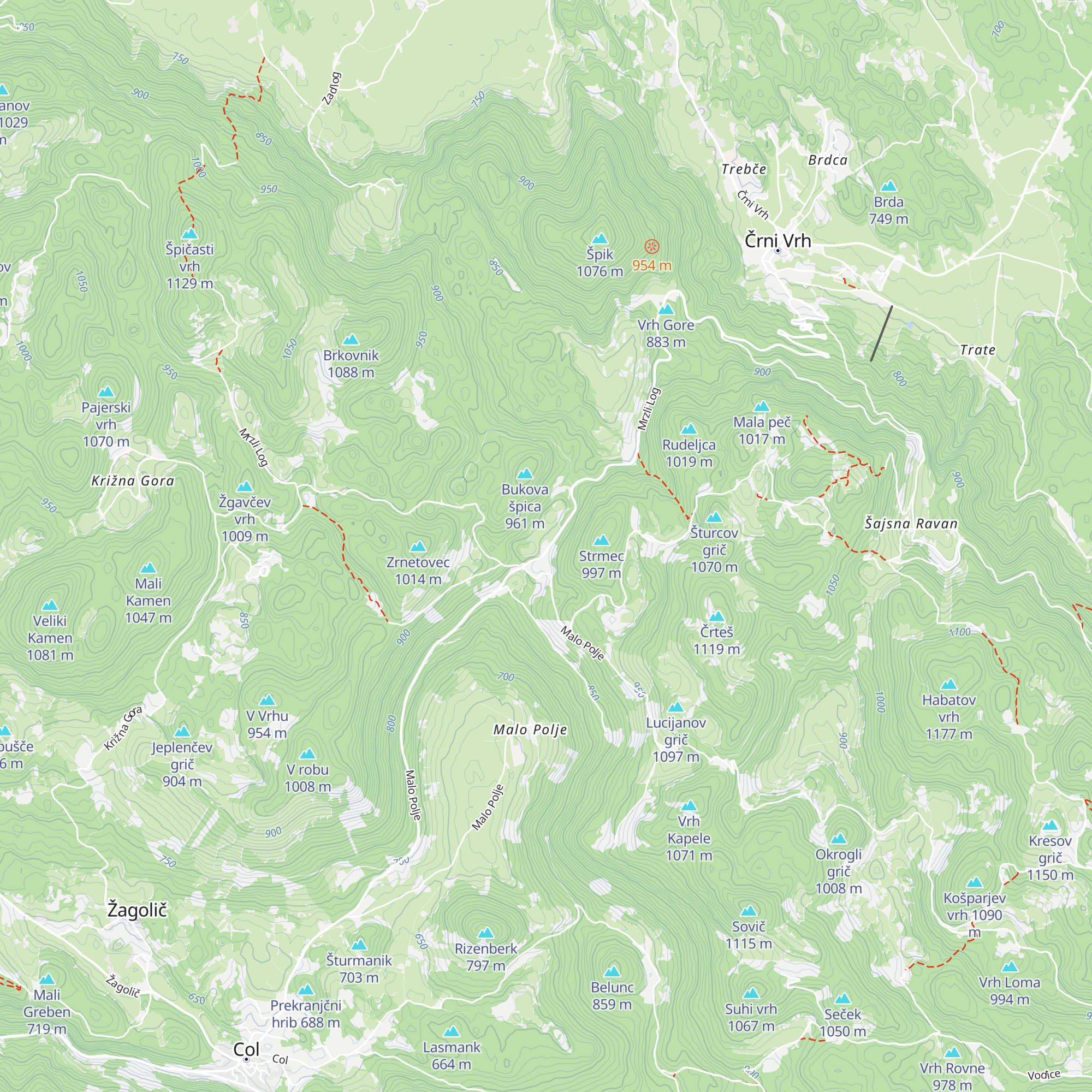 Pri vodnjaku map