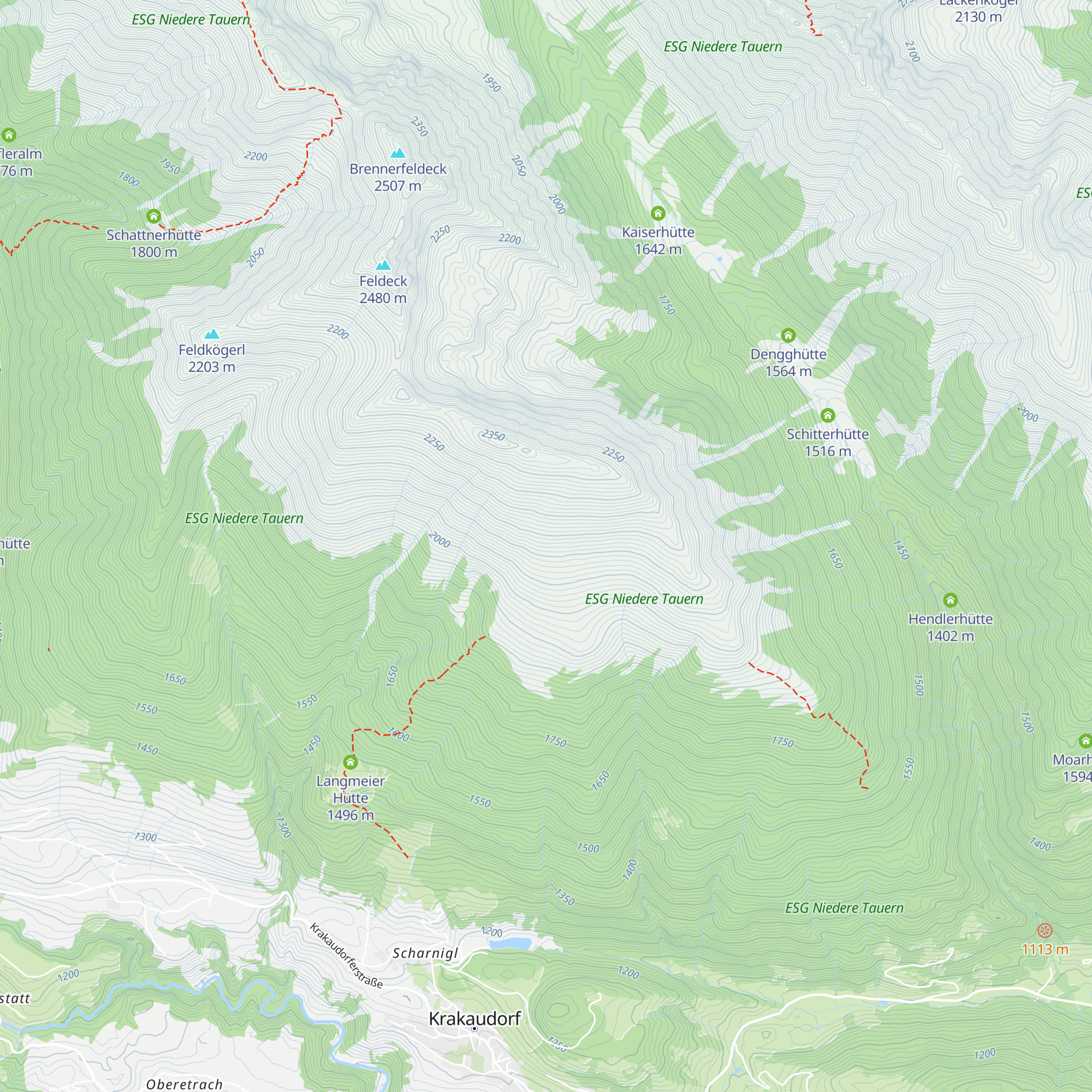 Dorfer Alm map