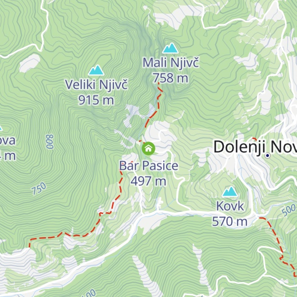 Map of Bar Pasice