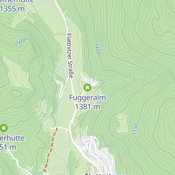 Map of Fuggeralm