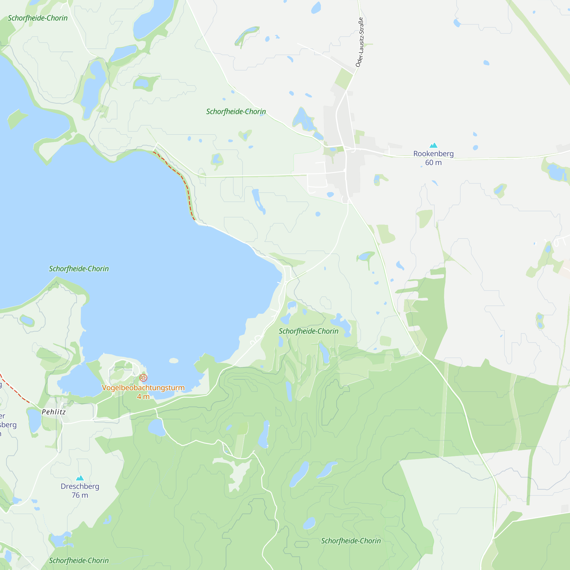 Rezeption Naturcampingplatz Parsteiner See map