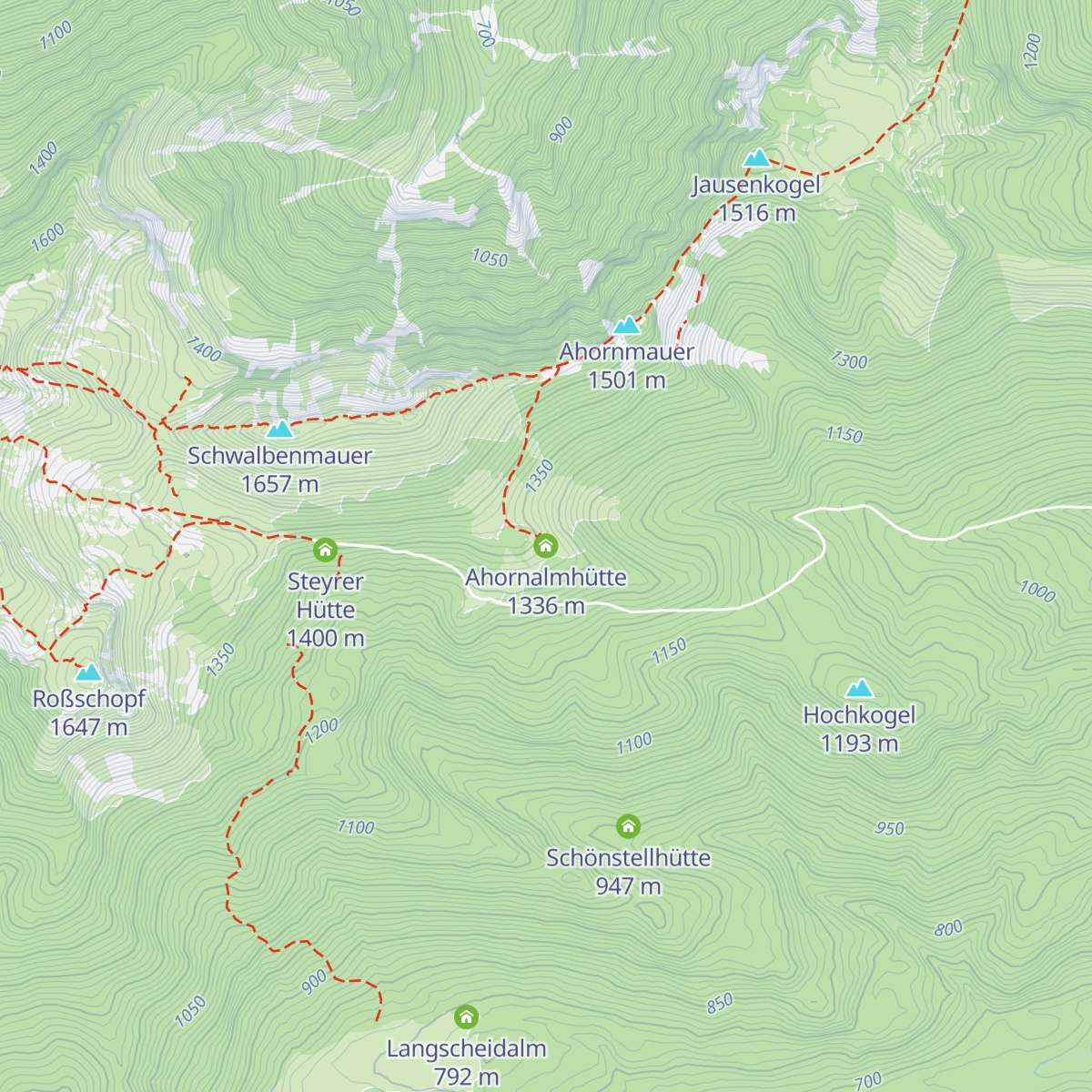 Ahornalmhütte map