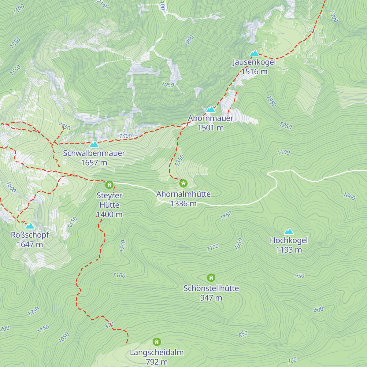 Ahornalmhütte map