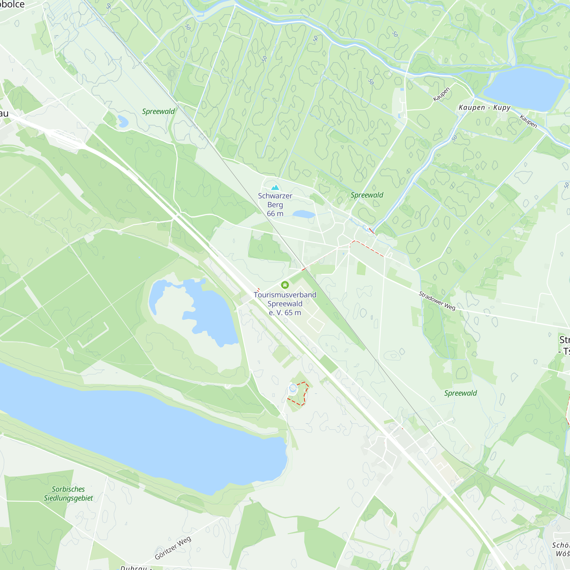 Tourismusverband Spreewald e. V. map