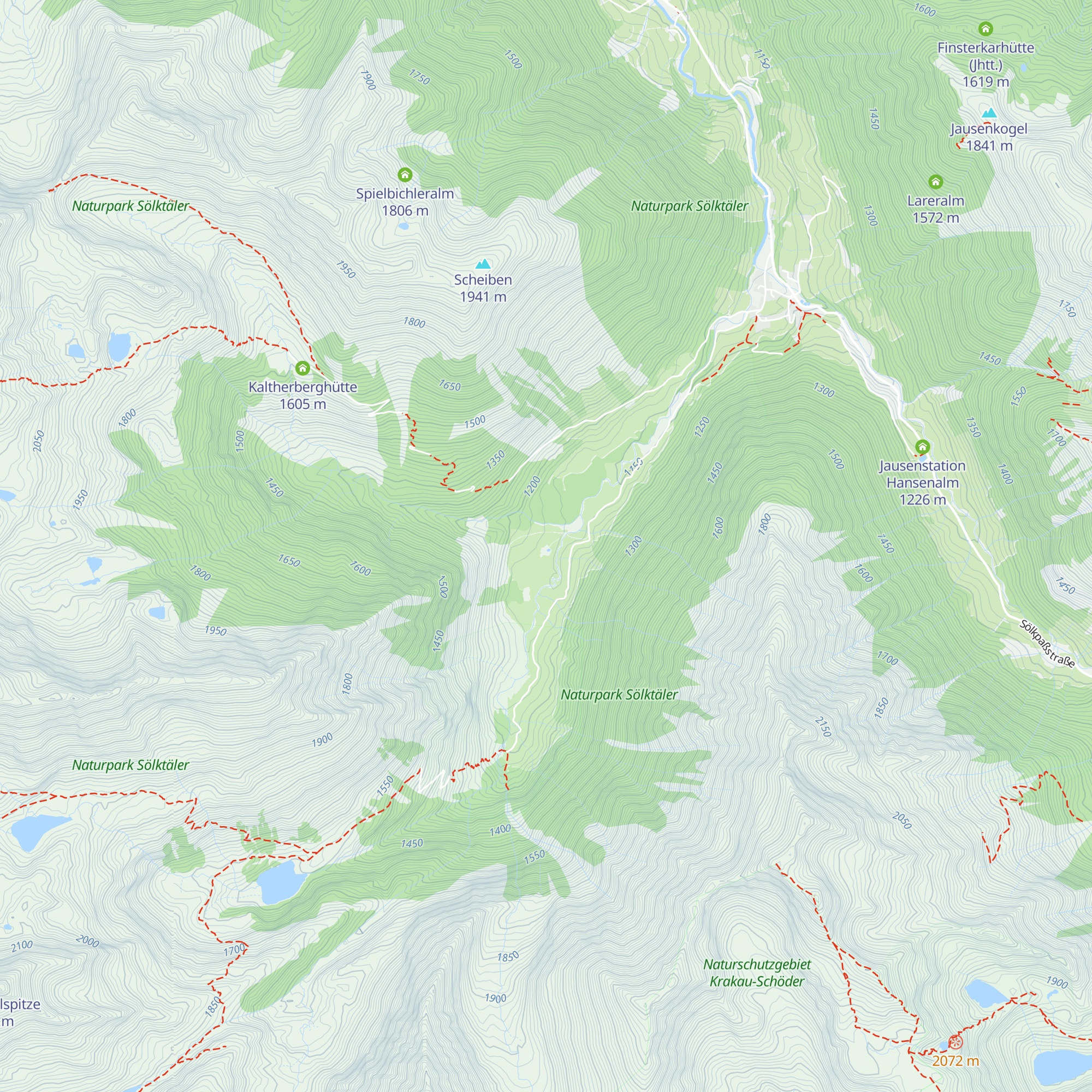 Bräualm map