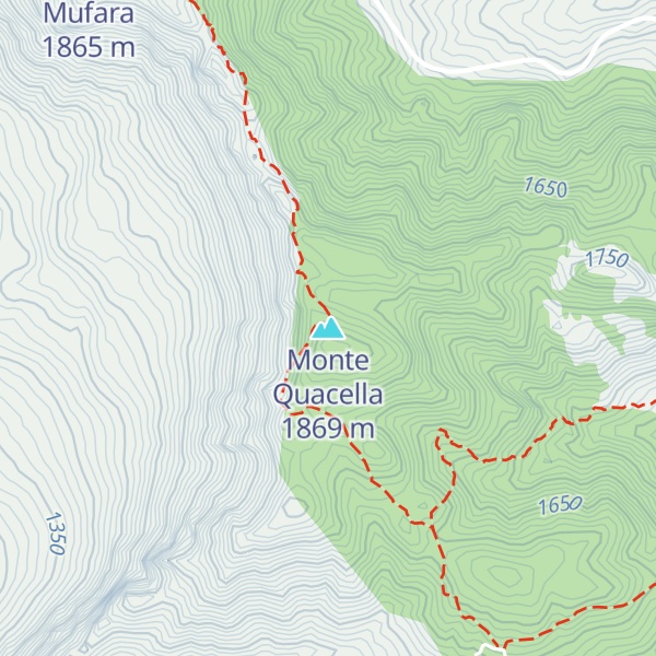 Map of Monte Quacella