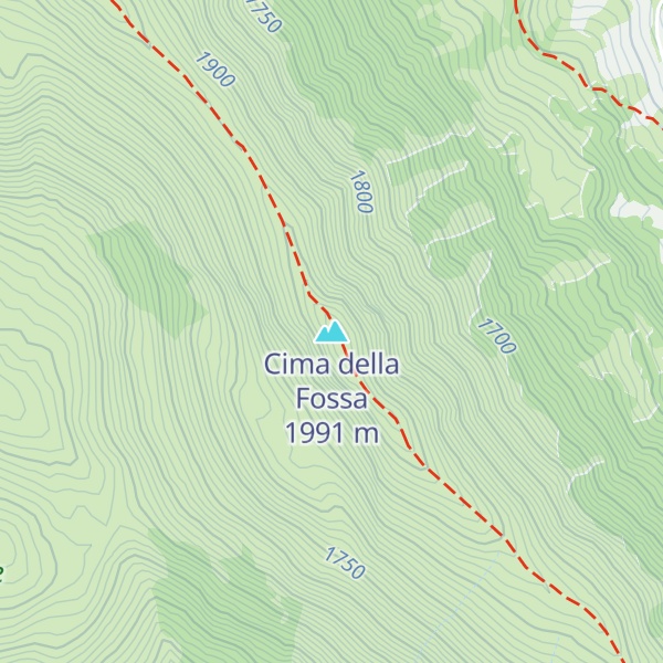 Map of Cima della Fossa