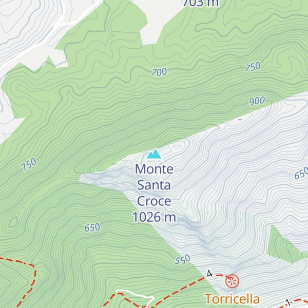 Map of Monte Santa Croce