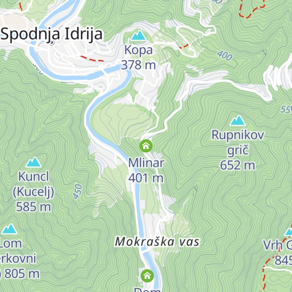 Map of Mlinar