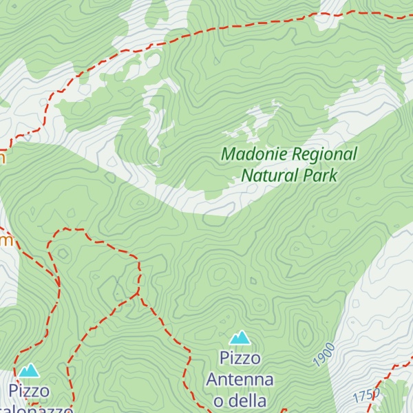 Map of Pizzo Palermo