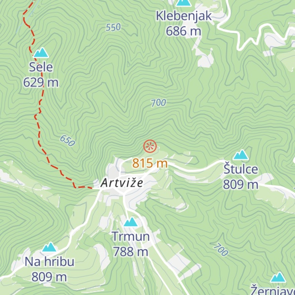 Map of Sv. Socerb
