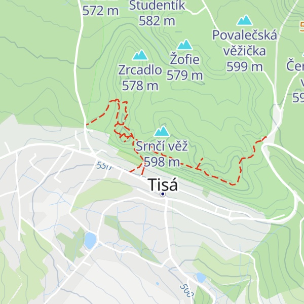 Map of Schovanka