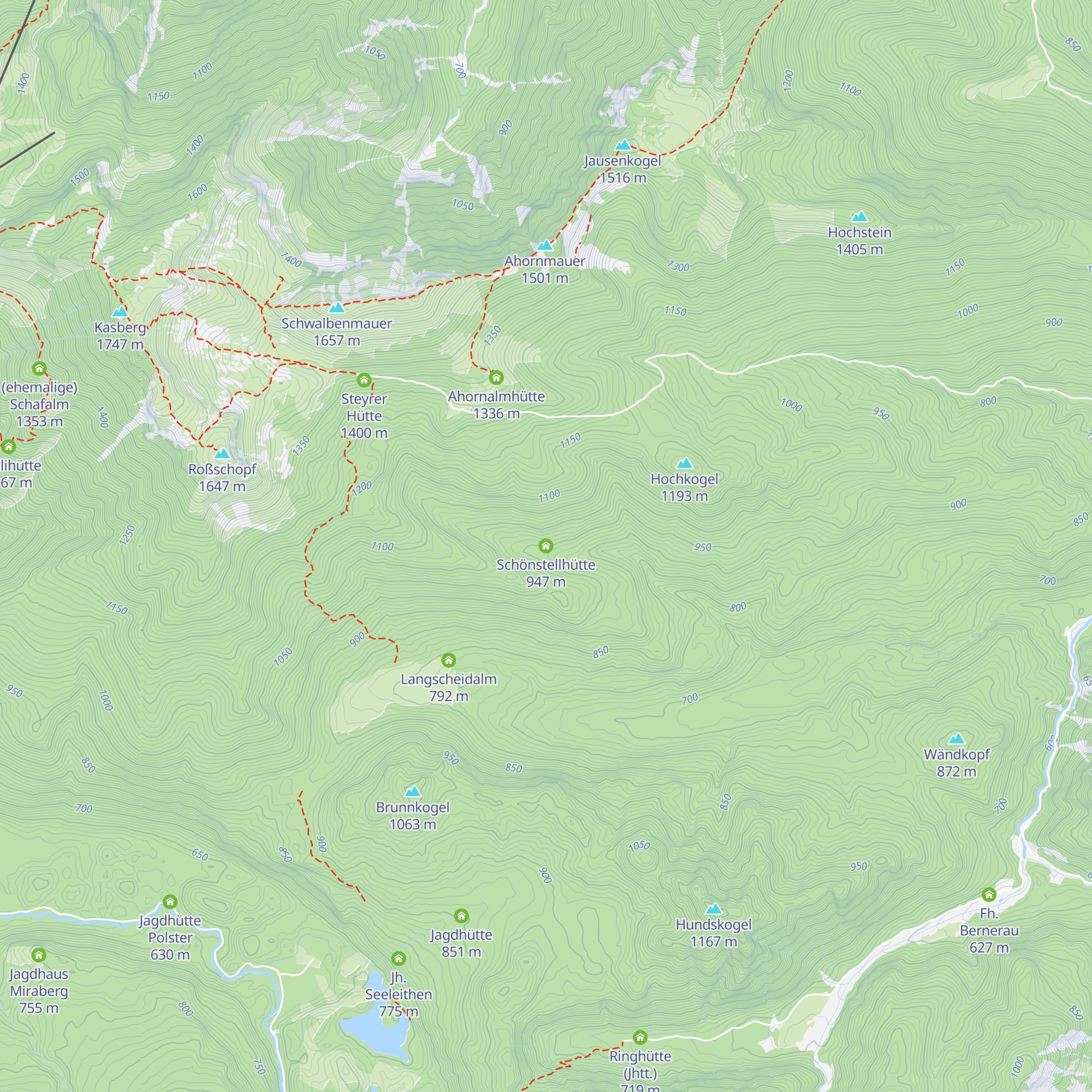 Schönstellhütte map