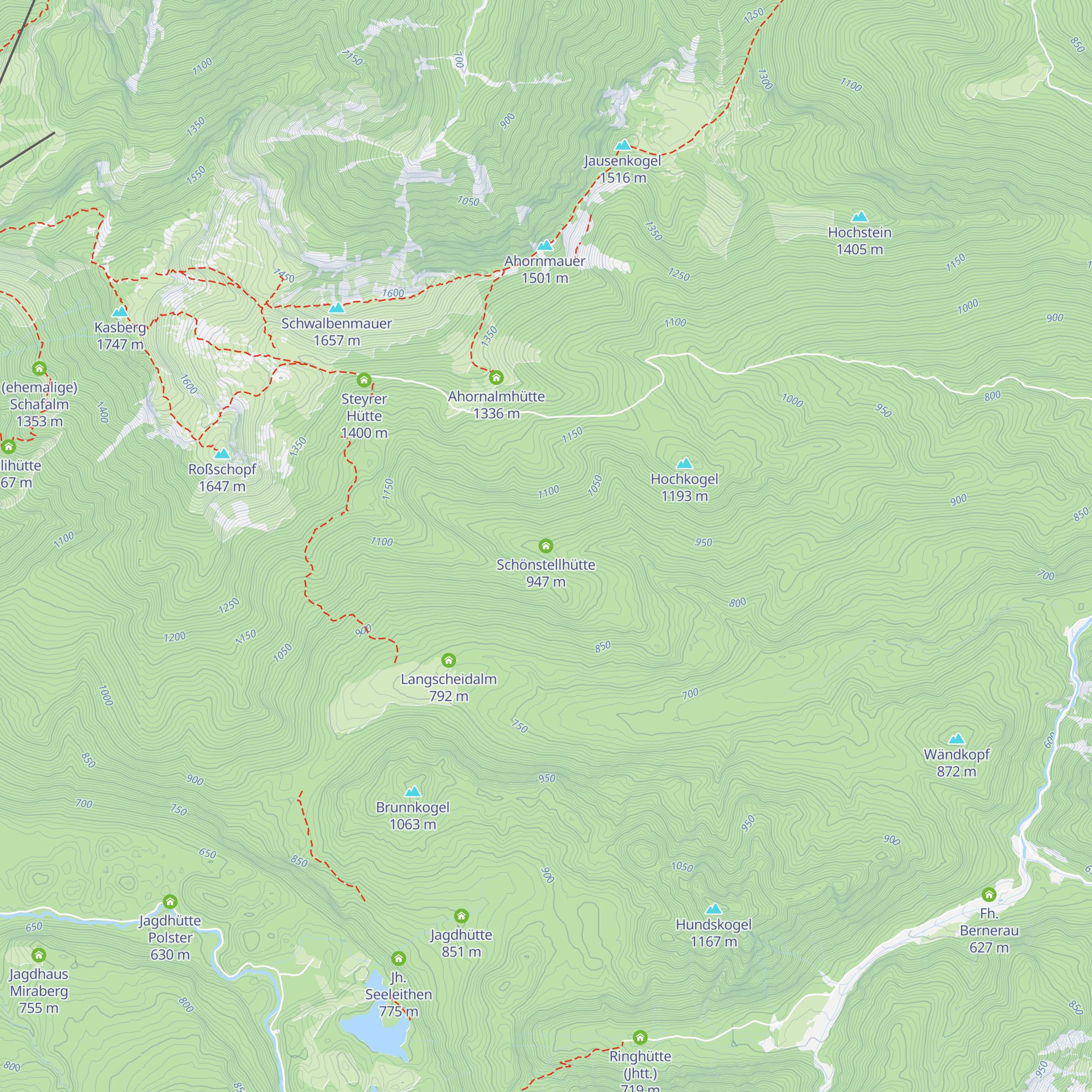 Schönstellhütte map