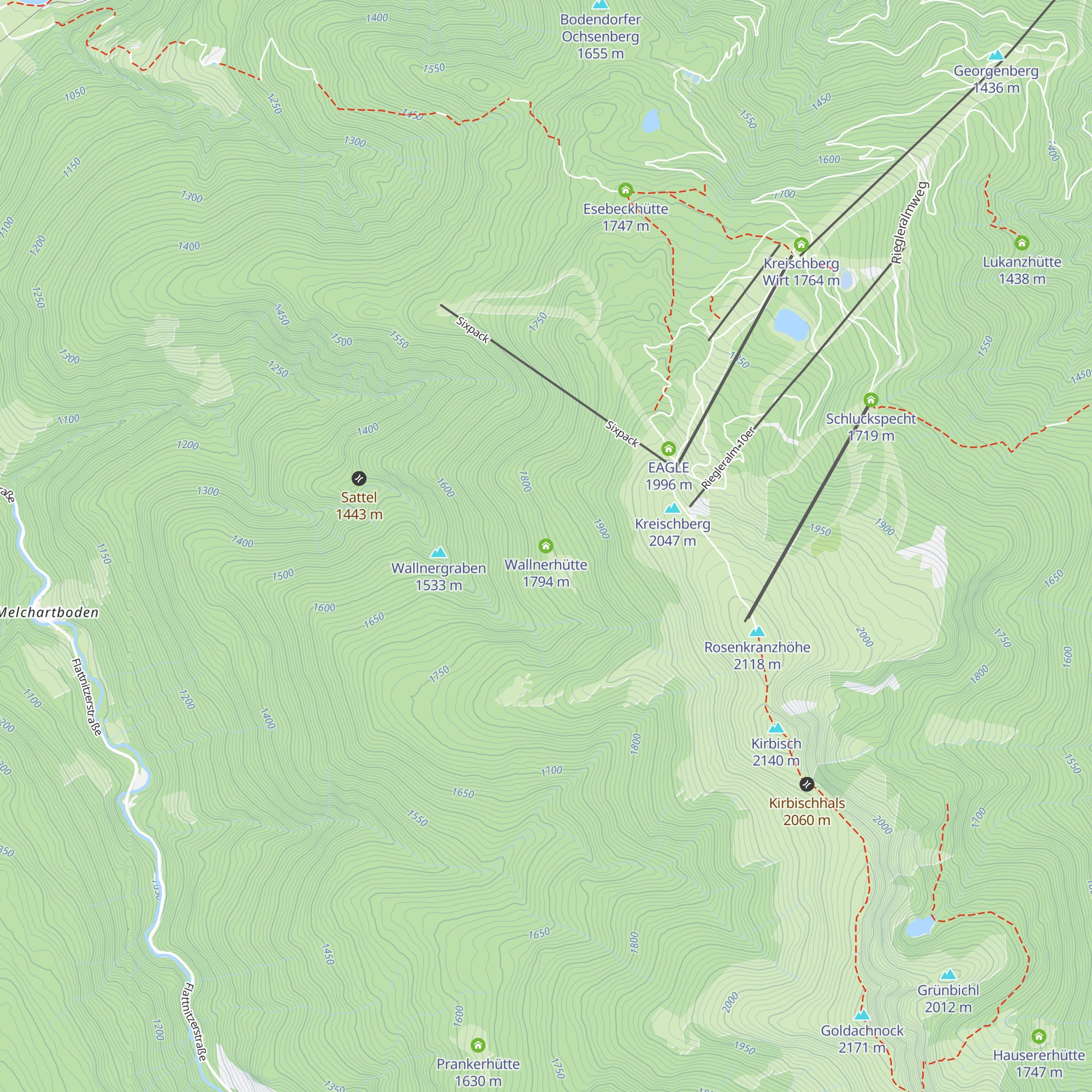Wallnerhütte map