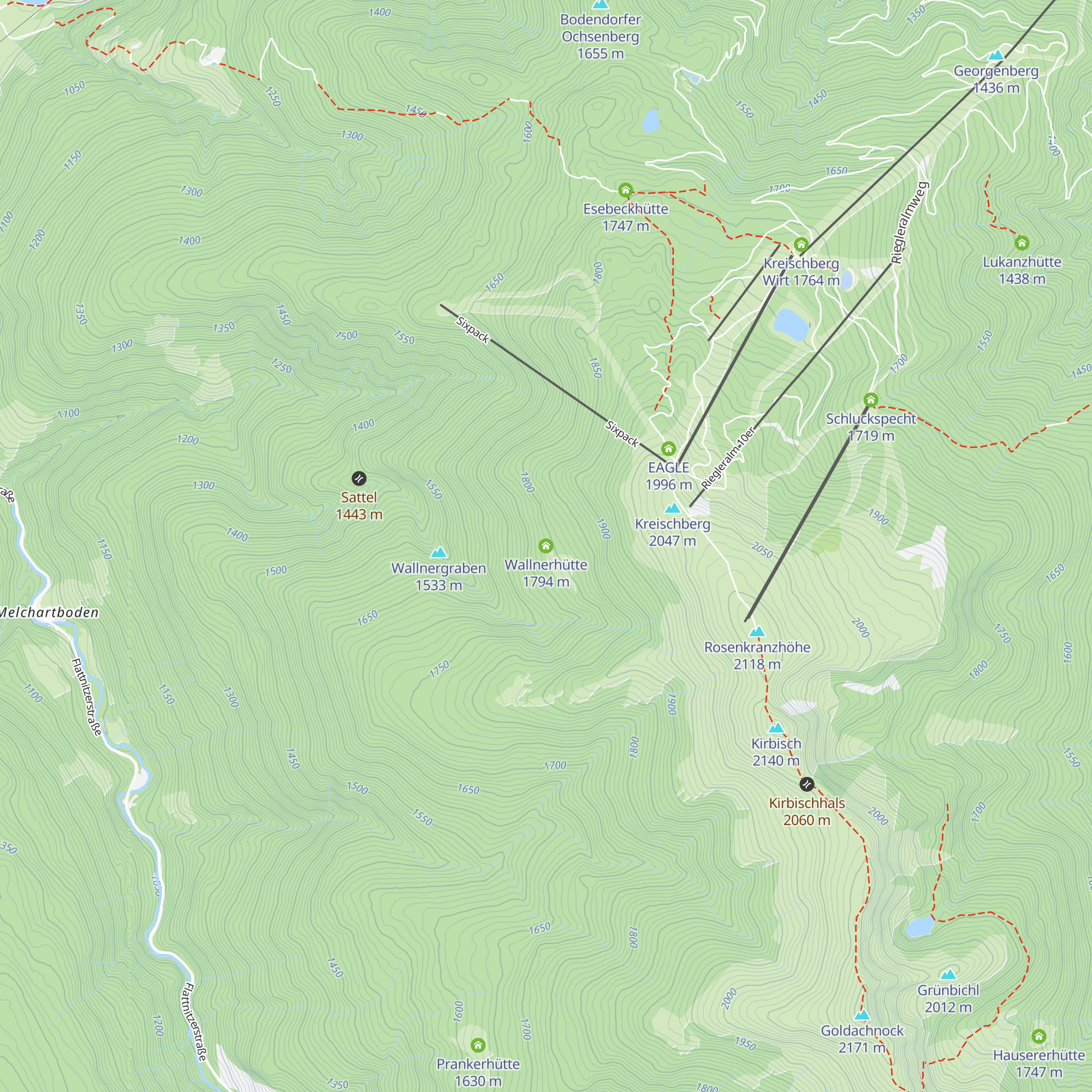 Wallnerhütte map