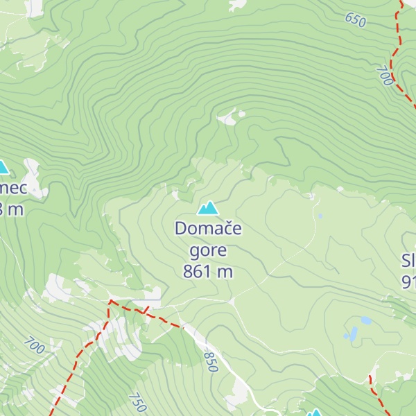 Map of Domače gore