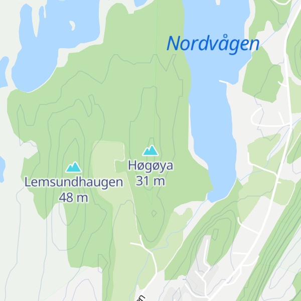 Map of Høgøya