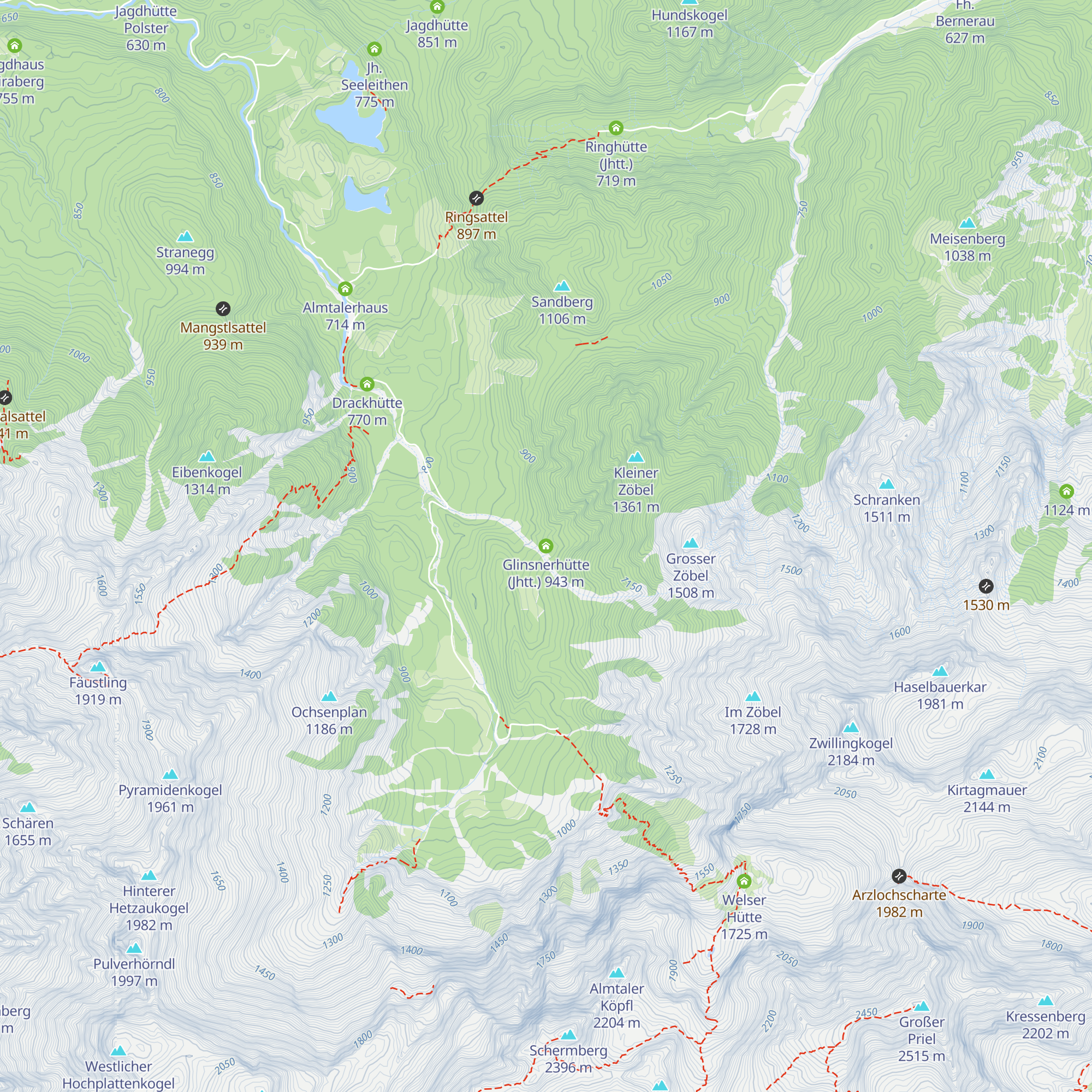 Glinsnerhütte (Jhtt.) map
