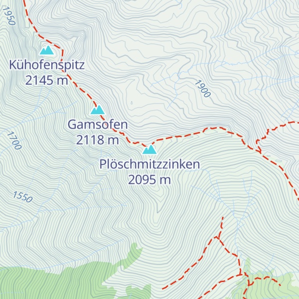 Map of Plöschmitzzinken