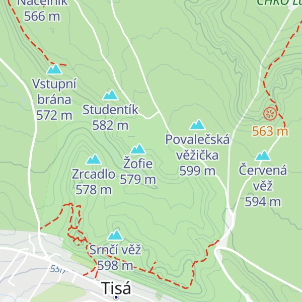 Map of Stěna PK