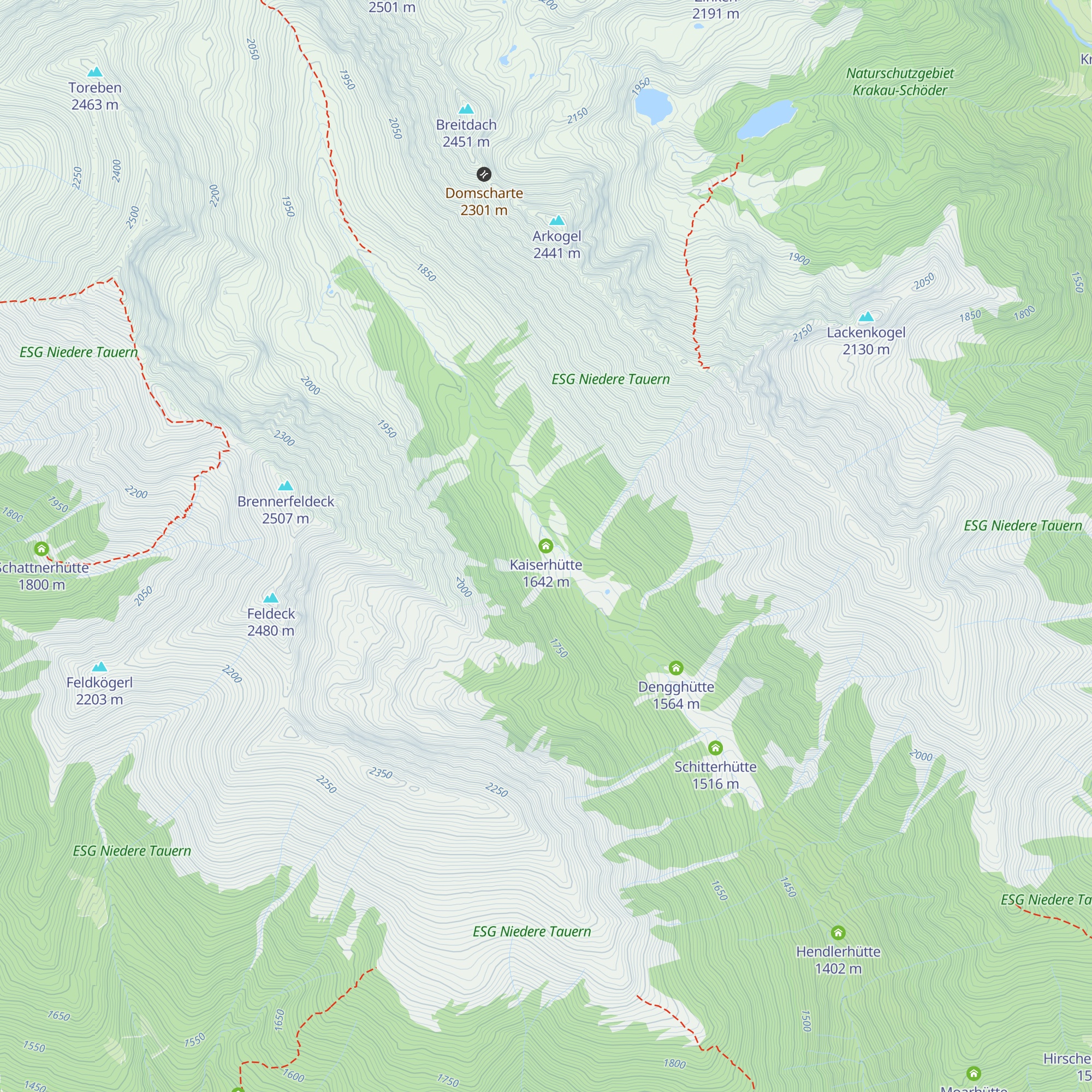 Kaiserhütte map