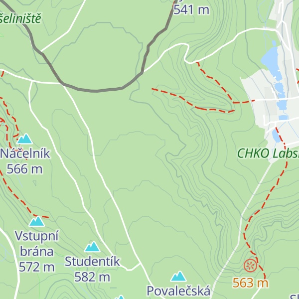 Map of Černý bivak