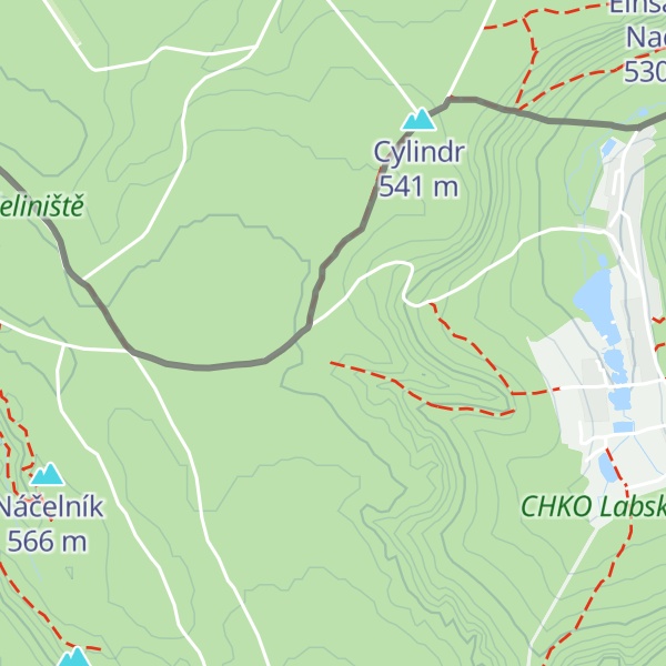 Map of Lesní duch