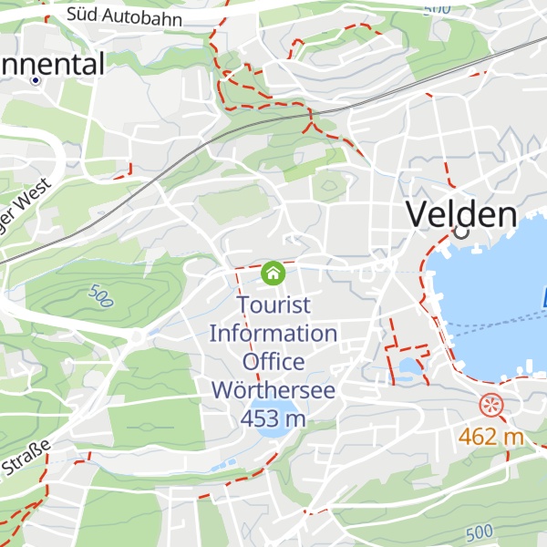 Map of Tourist Information Office Wörthersee