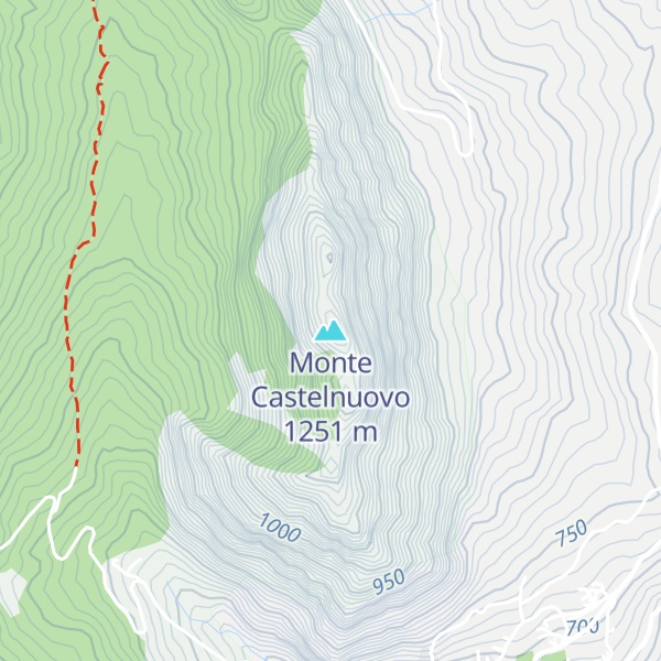 Map of Monte Castelnuovo