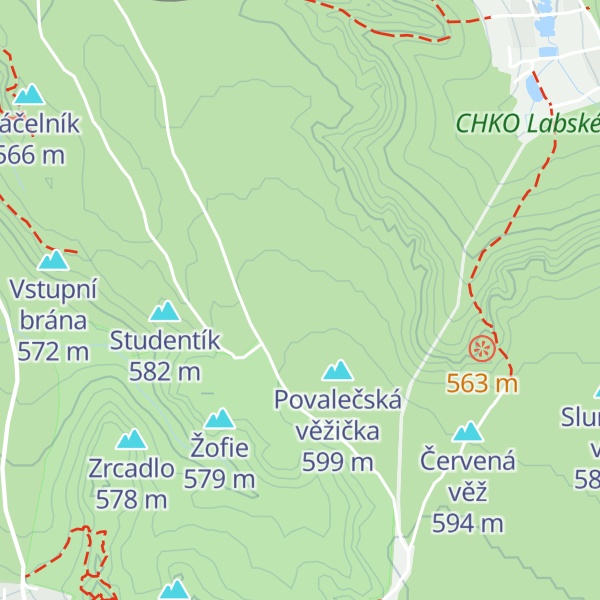 Map of Pivní kámen